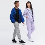 Uniqlo Ultra Stretch Dry Jogger Pants Kids Grey