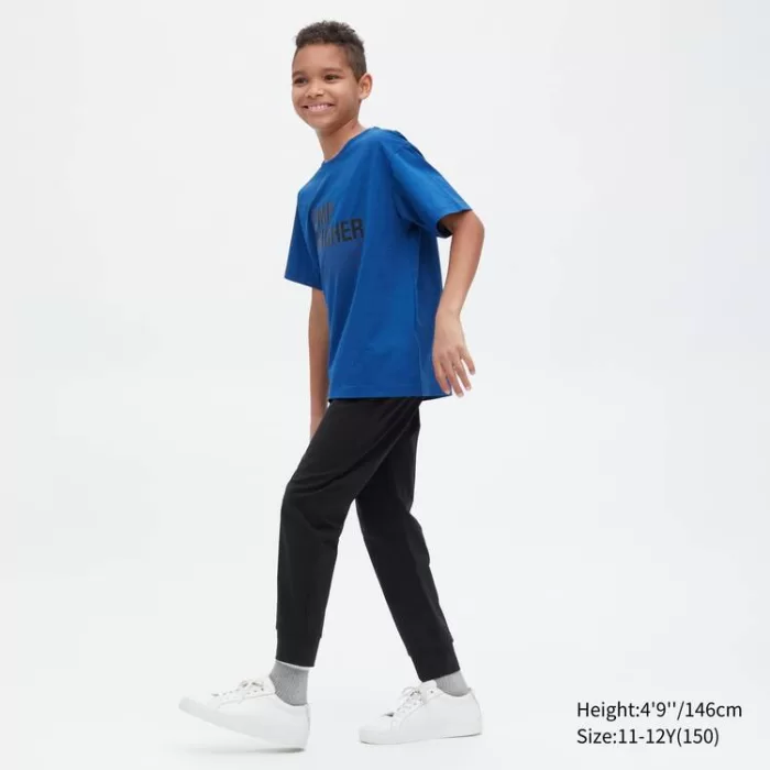 Uniqlo Ultra Stretch Dry-ex Active Jogger Pants Kids Black