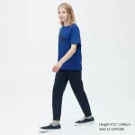 Uniqlo Ultra Stretch Dry-ex Crew Neck Short Sleeved T-shirt Kids Blue