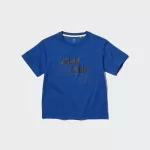 Uniqlo Ultra Stretch Dry-ex Crew Neck Short Sleeved T-shirt Kids Blue