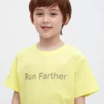 Uniqlo Ultra Stretch Dry-ex Crew Neck Short Sleeved T-shirt for Kids Yellow