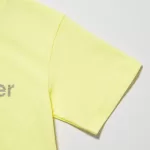 Uniqlo Ultra Stretch Dry-ex Crew Neck Short Sleeved T-shirt for Kids Yellow