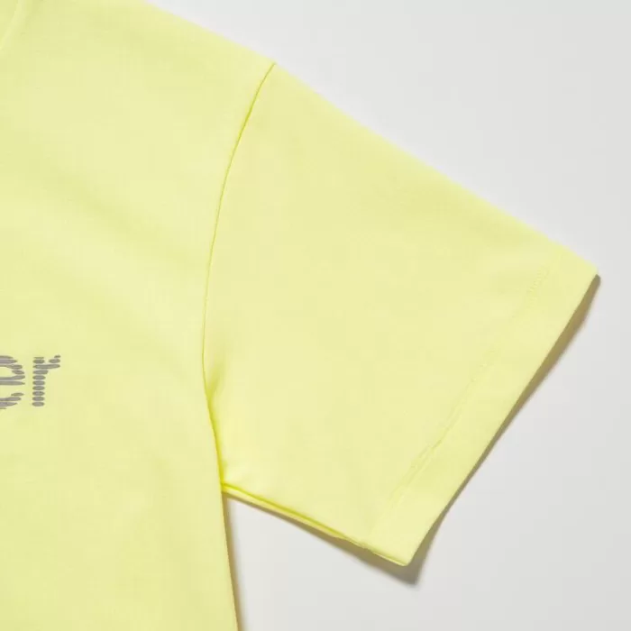 Uniqlo Ultra Stretch Dry-ex Crew Neck Short Sleeved T-shirt for Kids Yellow