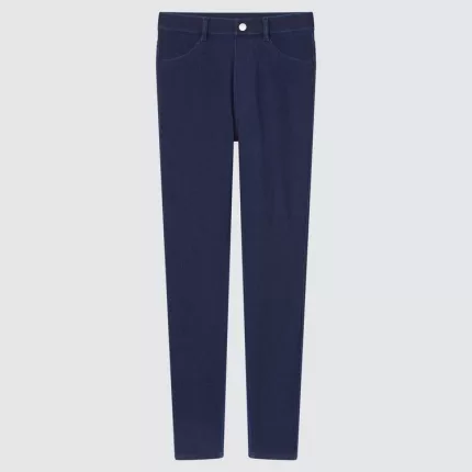 Uniqlo Ultra Stretch High Rise Denim Leggings (2021 Season) Women Blue