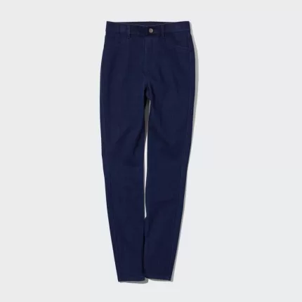 Uniqlo Ultra Stretch High Rise Denim Leggings Women Blue