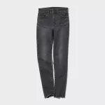 Uniqlo Ultra Stretch High Rise Skinny Fit Distressed Jeans Women Gray