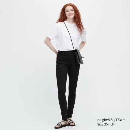 Uniqlo Ultra Stretch High Rise Skinny Fit (Long) Women’s Jeans Black