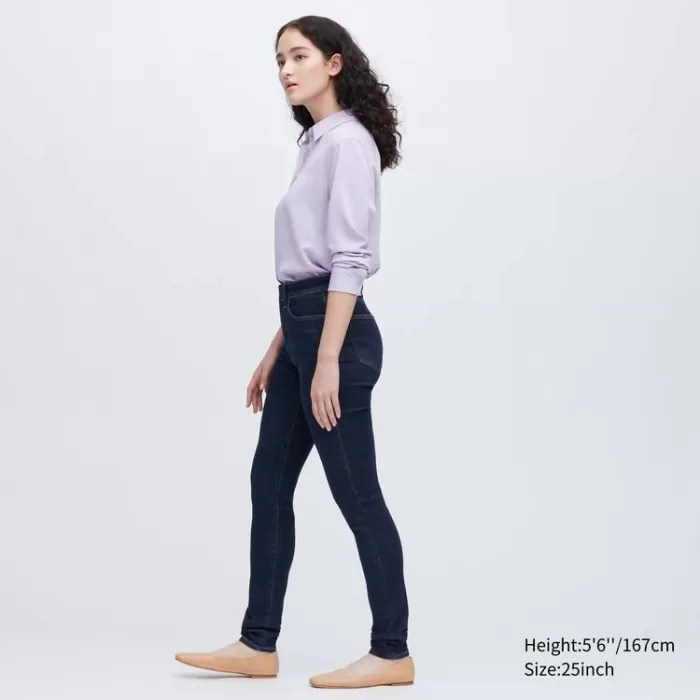 Uniqlo Ultra Stretch High Rise Skinny Fit Women’s Jeans Navy Blue