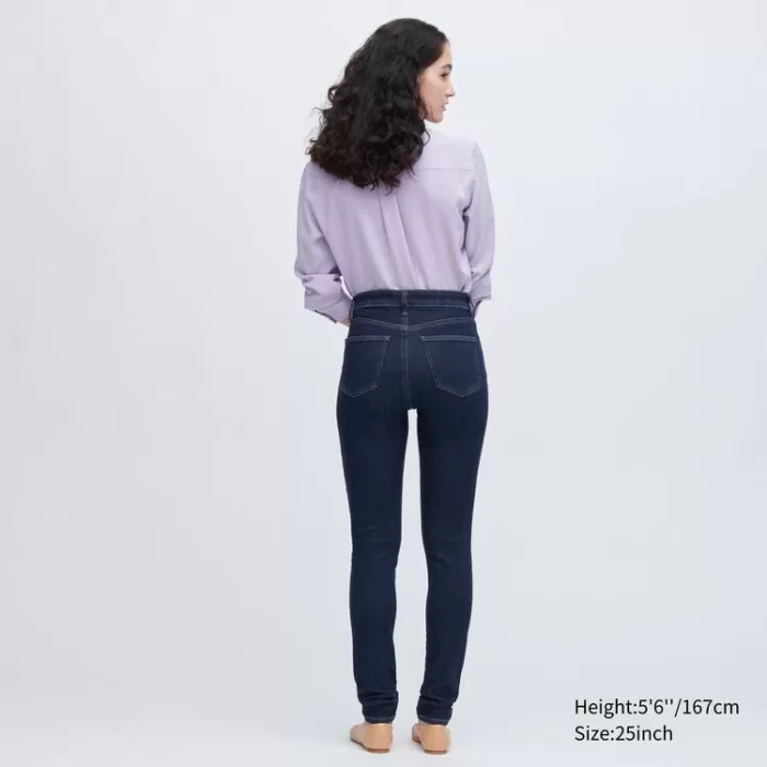 Uniqlo Ultra Stretch High Rise Skinny Fit Women’s Jeans Navy Blue