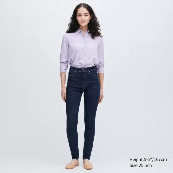 Uniqlo Ultra Stretch High Rise Skinny Fit Women’s Jeans Navy Blue