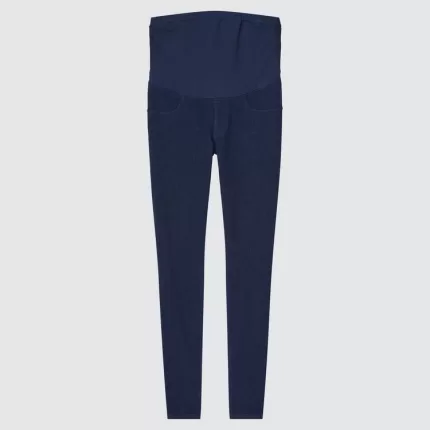 Uniqlo Ultra Stretch Maternity Denim Leggings Women Blue