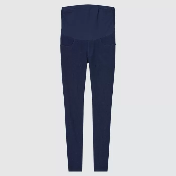 Uniqlo Ultra Stretch Maternity Denim Leggings Women Blue