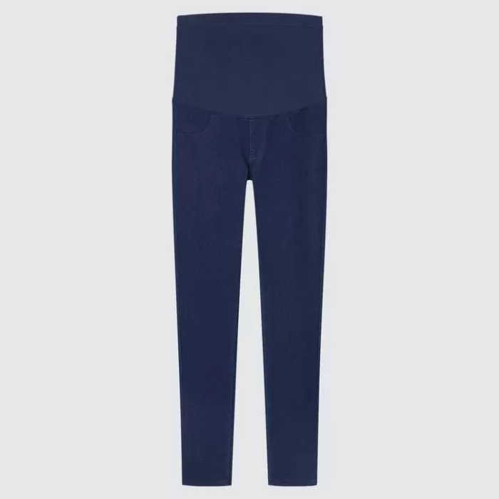 Uniqlo Ultra Stretch Maternity Leggings (2021 Season) Women Blue