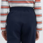 Uniqlo Ultra Stretch Printed Jogger Pants Boys Navy Blue