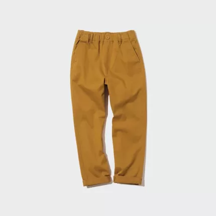 Uniqlo Ultra Stretch Tapered Jogger Pants Kids Yellow