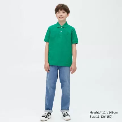 Uniqlo Ultra Stretch Tapered Pants Boys Blue