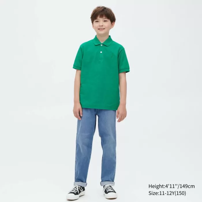 Uniqlo Ultra Stretch Tapered Pants Boys Blue