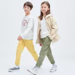 Uniqlo Ultra Stretch Tapered Pants Kids Yellow