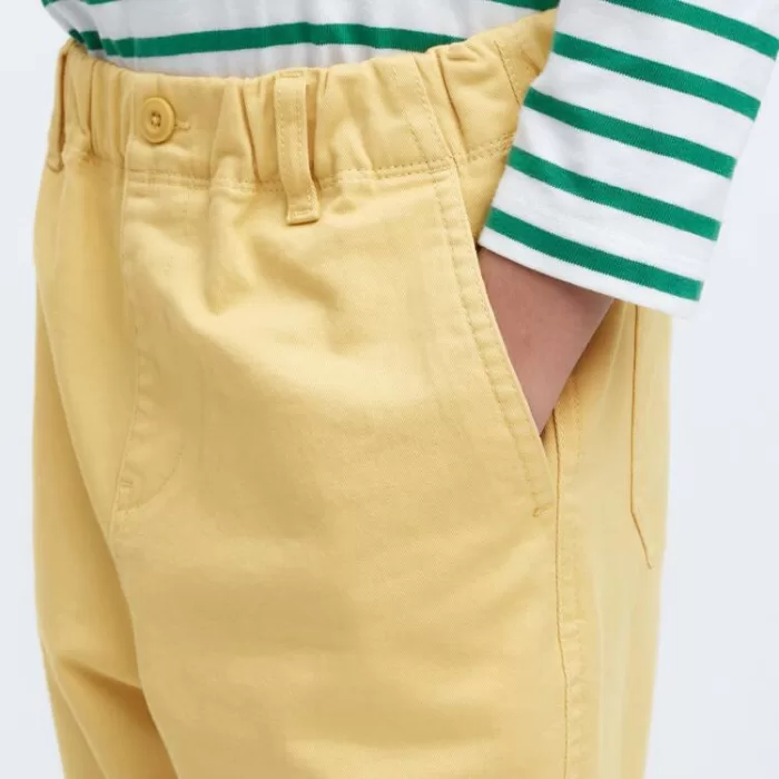 Uniqlo Ultra Stretch Tapered Pants Kids Yellow