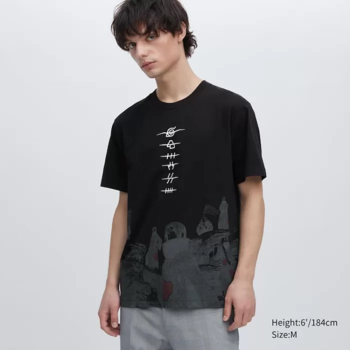 Uniqlo Ut Archive Naruto Printed Men’s Black T-Shirt