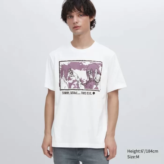 Uniqlo Ut Archive Naruto Printed Men’s White T-Shirt