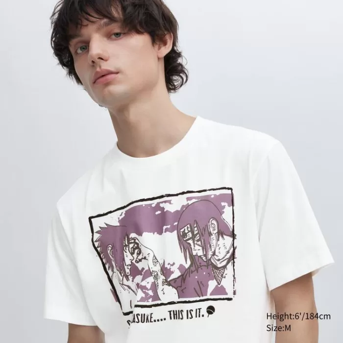 Uniqlo Ut Archive Naruto Printed Men’s White T-Shirt