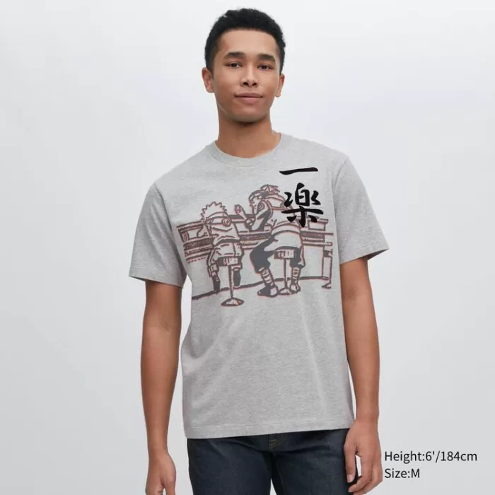 Uniqlo Ut Archive Naruto Printed T-shirt Men Grey