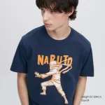 Uniqlo Ut Archive Naruto Printed T-shirt Men Navy Blue