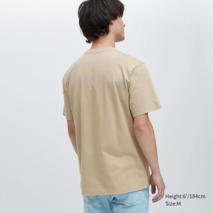 Uniqlo Ut Archive One Piece Printed T-shirt Men Beige