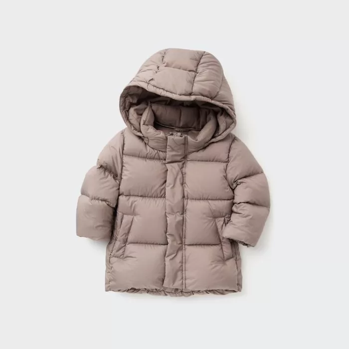 Uniqlo Volume Down Baby Coats Brown