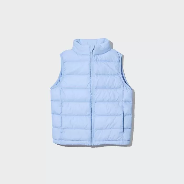 Uniqlo Warm Quilted Washable Vests for Kids in Blue