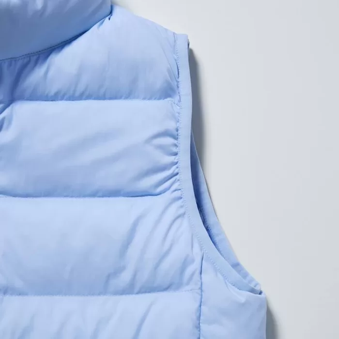 Uniqlo Warm Quilted Washable Vests for Kids in Blue