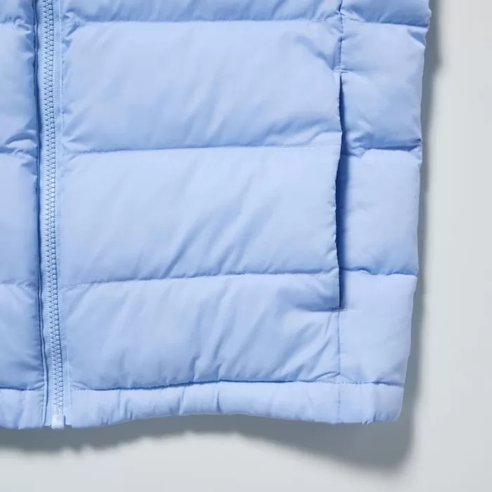 Uniqlo Warm Quilted Washable Vests for Kids in Blue