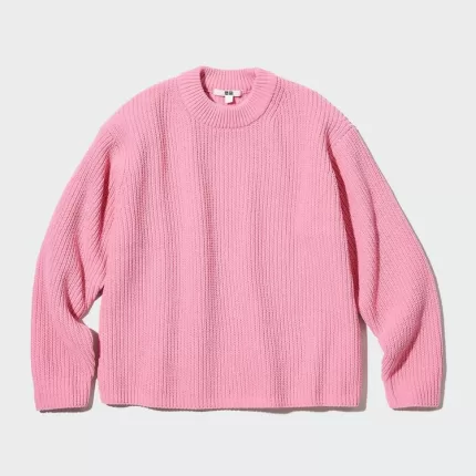 Uniqlo Washable Soft Knit Crew Neck Women’s Knitwear Pink