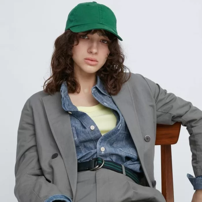 Uniqlo Washed Twill Caps Men Green