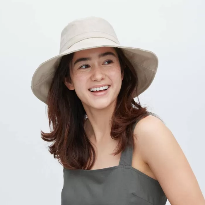 Uniqlo Wide Brim Hats Women Beige