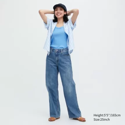 Uniqlo Women’s Baggy Jeans Blue