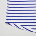 Uniqlo Women’s Cotton Striped French Sleeve T-Shirt White Blue