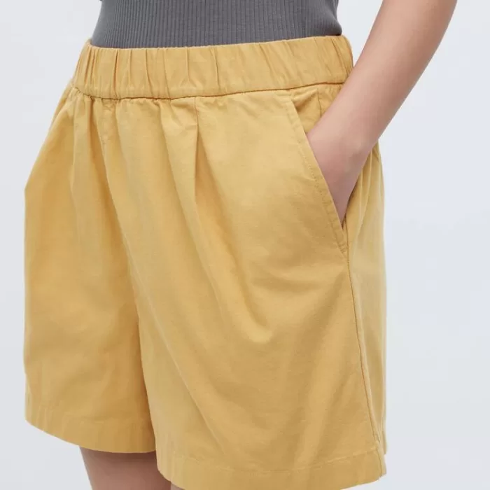 Uniqlo Women’s Easy Cotton Shorts Yellow