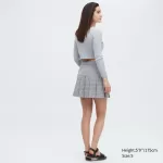 Uniqlo Women’s Pleated Mini Skirt Grey