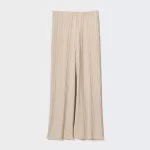 Uniqlo Women’s Pleated Straight Leg Easy Pants Beige