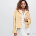 Uniqlo Women’s Relaxed Fit Jersey Jackets Yellow