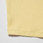 Uniqlo Women’s Ribbed Cropped Vest Yellow