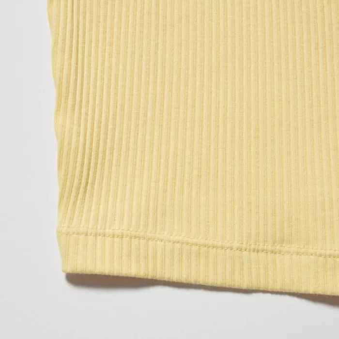 Uniqlo Women’s Ribbed Cropped Vest Yellow