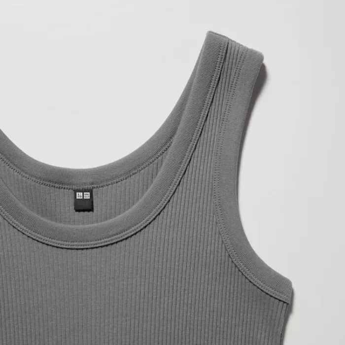 Uniqlo Women’s Ribbed Tops Grey