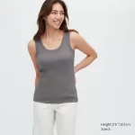 Uniqlo Women’s Ribbed Vest Grey