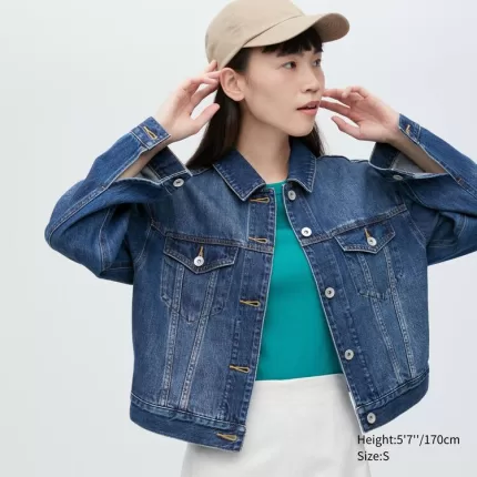 Uniqlo Women’s Short Denim Jackets Blue