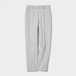 Uniqlo Women’s Smart Checked Ankle Length Pants Light Grey