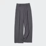 Uniqlo Women’s Wide Pleated Pants Grey