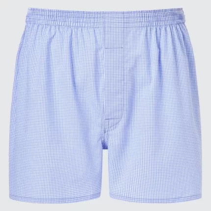 Uniqlo Woven Checked Boxer Men’s Underwear Blue